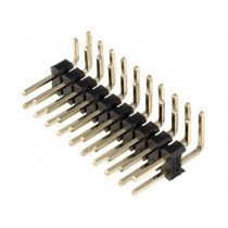 DS1022-2*10RF11; Pin header; pin strips; male; PIN: 20; angled 90°; 2.54mm; THT; 2x10; CONNFLY