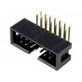 DS1013-14RSIB; Socket; IDC; male; PIN: 14; angled 90°; THT; gold-plated; 2.54mm; CONNFLY