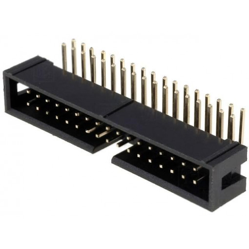 DS1013-34RSIB; Socket; IDC; male; PIN: 34; angled 90°; THT; gold-plated; 2.54mm; CONNFLY