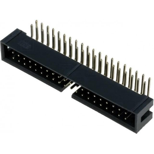 DS1013-40RSIB; Socket; IDC; male; PIN: 40; angled 90°; THT; gold-plated; 2.54mm; CONNFLY