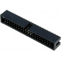 DS1013-40SSIB; Socket; IDC; male; PIN: 40; straight; THT; gold-plated; 2.54mm; CONNFLY