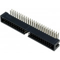 DS1013-50RSIB; Socket; IDC; male; PIN: 50; angled 90°; THT; gold-plated; 2.54mm; CONNFLY DS1013-50RSIB; Socket; IDC; male; PIN: 50; angled 90°; THT; gold-plated; 2.54mm; CONNFLY