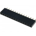 DS1023-1*14S21; Socket; pin strips; female; PIN: 14; straight; 2.54mm; THT; 1x14; CONNFLY DS1023-1*14S21; Socket; pin strips; female; PIN: 14; straight; 2.54mm; THT; 1x14; CONNFLY