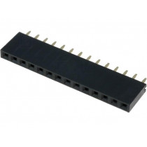 DS1023-1*14S21; Socket; pin strips; female; PIN: 14; straight; 2.54mm; THT; 1x14; CONNFLY