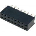 DS1023-2*8S21; Socket; pin strips; female; PIN: 16; straight; 2.54mm; THT; 2x8; 3A; CONNFLY