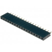 DS1023-1*18S21; Socket; pin strips; female; PIN: 18; straight; 2.54mm; THT; 1x18; CONNFLY