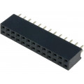 DS1023-2*13S21; Socket; pin strips; female; PIN: 26; straight; 2.54mm; THT; 2x13; CONNFLY