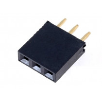 DS1023-1*3S21; Socket; pin strips; female; PIN: 3; straight; 2.54mm; THT; 1x3; 3A; CONNFLY DS1023-1*3S21; Socket; pin strips; female; PIN: 3; straight; 2.54mm; THT; 1x3; 3A; CONNFLY