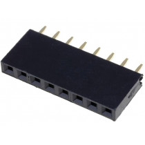 DS1023-1*8S21; Socket; pin strips; female; PIN: 8; straight; 2.54mm; THT; 1x8; 3A; CONNFLY DS1023-1*8S21; Socket; pin strips; female; PIN: 8; straight; 2.54mm; THT; 1x8; 3A; CONNFLY