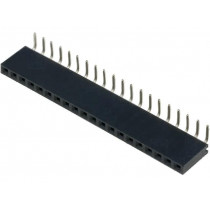 DS1024-1*20RF1; Socket; pin strips; female; PIN: 20; angled 90°; 2.54mm; THT; 1x20; CONNFLY