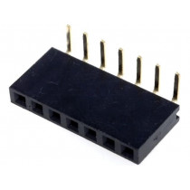 DS1024-1*7R0; Socket; pin strips; female; PIN: 7; angled 90°; 2.54mm; THT; 1x7; CONNFLY