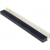 DS1024-2*40R0; Socket; pin strips; female; PIN: 80; angled 90°; 2.54mm; THT; 2x40; CONNFLY