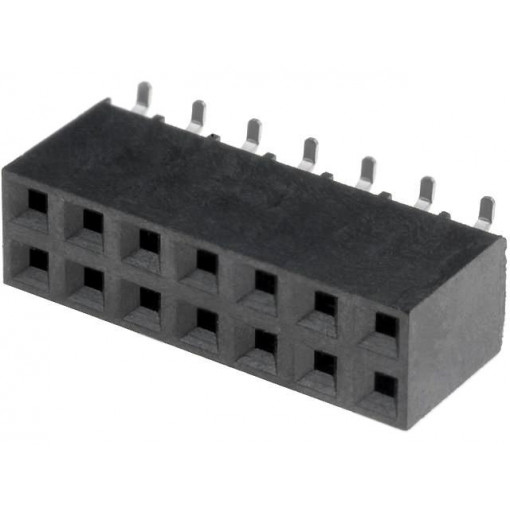 ZL264-14DG; Socket; pin strips; female; PIN: 14; vertical; 2.54mm; SMT; 2x7; NINIGI