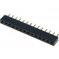 DS1026-01-1*14S8BV; Socket; pin strips; female; PIN: 14; straight; 2mm; THT; 1x14; CONNFLY