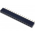 DS1026-01-1*16S8BV; Socket; pin strips; female; PIN: 16; straight; 2mm; THT; 1x16; CONNFLY
