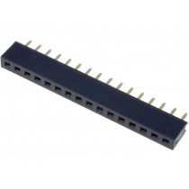 DS1026-01-1*16S8BV; Socket; pin strips; female; PIN: 16; straight; 2mm; THT; 1x16; CONNFLY