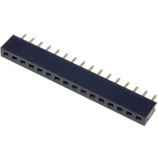 DS1026-01-1*16S8BV; Socket; pin strips; female; PIN: 16; straight; 2mm; THT; 1x16; CONNFLY