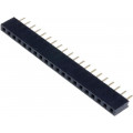 DS1026-01-1*20S8BV; Socket; pin strips; female; PIN: 20; straight; 2mm; THT; 1x20; CONNFLY DS1026-01-1*20S8BV; Socket; pin strips; female; PIN: 20; straight; 2mm; THT; 1x20; CONNFLY