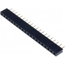 DS1026-01-1*20S8BV; Socket; pin strips; female; PIN: 20; straight; 2mm; THT; 1x20; CONNFLY DS1026-01-1*20S8BV; Socket; pin strips; female; PIN: 20; straight; 2mm; THT; 1x20; CONNFLY