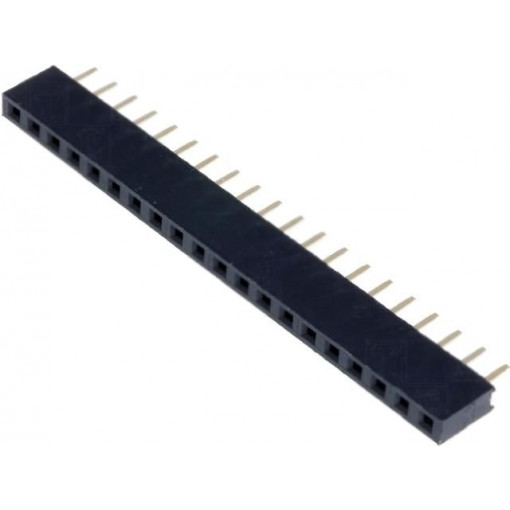 DS1026-01-1*20S8BV; Socket; pin strips; female; PIN: 20; straight; 2mm; THT; 1x20; CONNFLY