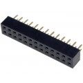 DS1026-05-2*13S8BV; Socket; pin strips; female; PIN: 26; straight; 2mm; THT; 2x13; CONNFLY DS1026-05-2*13S8BV; Socket; pin strips; female; PIN: 26; straight; 2mm; THT; 2x13; CONNFLY