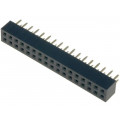 DS1026-05-2*17P8BV; Socket; pin strips; female; PIN: 34; straight; 2mm; THT; 2x17; CONNFLY DS1026-05-2*17P8BV; Socket; pin strips; female; PIN: 34; straight; 2mm; THT; 2x17; CONNFLY