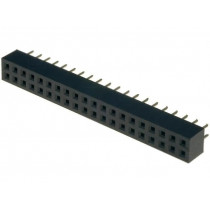 DS1026-05-2*20S8BV; Socket; pin strips; female; PIN: 40; straight; 2mm; THT; 2x20; CONNFLY