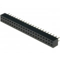 DS1026-05-2*22S8BV; Socket; pin strips; female; PIN: 44; straight; 2mm; THT; 2x22; CONNFLY DS1026-05-2*22S8BV; Socket; pin strips; female; PIN: 44; straight; 2mm; THT; 2x22; CONNFLY