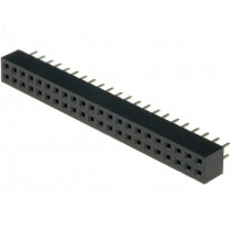 DS1026-05-2*22S8BV; Socket; pin strips; female; PIN: 44; straight; 2mm; THT; 2x22; CONNFLY
