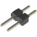 DS1025-01-1*2P8BV1-B; Pin header; pin strips; male; PIN: 2; straight; 2mm; THT; 1x2; CONNFLY