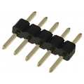 DS1025-01-1*5P8BV1-B; Pin header; pin strips; male; PIN: 5; straight; 2mm; THT; 1x5; CONNFLY