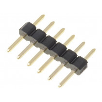 DS1025-01-1*6P8BV1-B; Pin header; pin strips; male; PIN: 6; straight; 2mm; THT; 1x6; CONNFLY