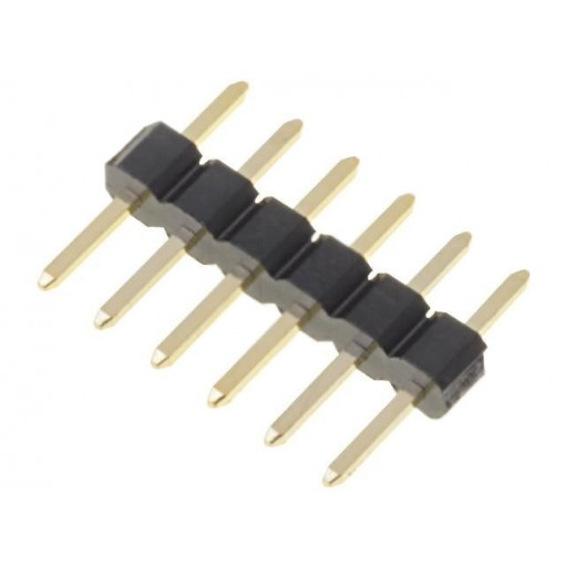 DS1025-01-1*6P8BV1-B; Pin header; pin strips; male; PIN: 6; straight; 2mm; THT; 1x6; CONNFLY
