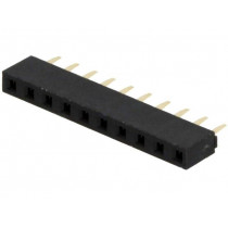 904-1-010-0-NFX-XSO; Socket; pin strips; female; PIN: 10; straight; 2.54mm; THT; 1x10; MPE GARRY 904-1-010-0-NFX-XSO; Socket; pin strips; female; PIN: 10; straight; 2.54mm; THT; 1x10; MPE GARRY
