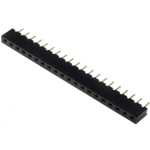 ZL305-20; Socket; pin strips; female; PIN: 20; straight; 2.54mm; THT; 1x20; NINIGI