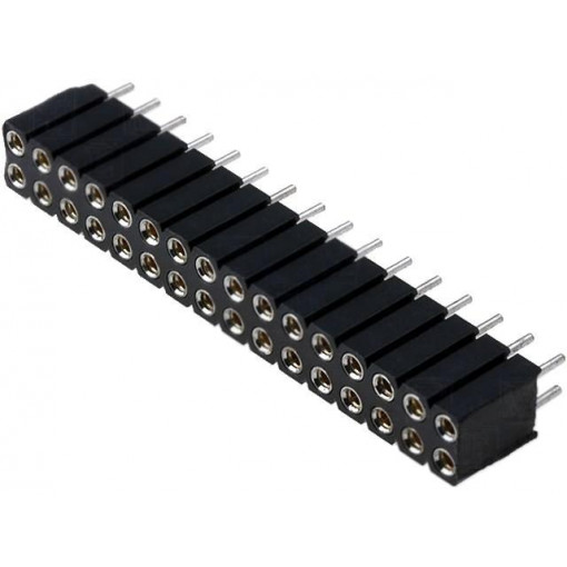 DS1002-03-2*16131; Socket; pin strips; female; PIN: 32; turned contacts; straight; CONNFLY