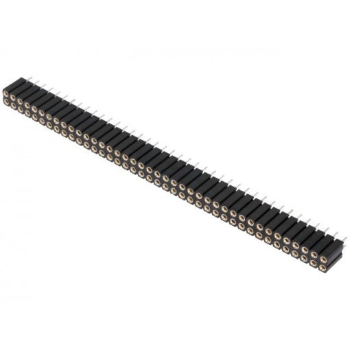 DS1002-03-2*40131; Socket; pin strips; female; PIN: 80; turned contacts; straight; CONNFLY
