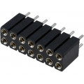 DS1002-03-2*7131; Socket; pin strips; female; PIN: 14; turned contacts; straight; CONNFLY DS1002-03-2*7131; Socket; pin strips; female; PIN: 14; turned contacts; straight; CONNFLY