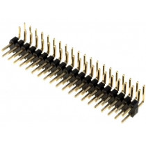 DS1025-06-2*20P8BR1; Pin header; pin strips; male; PIN: 40; angled 90°; 2mm; THT; 2x20; CONNFLY DS1025-06-2*20P8BR1; Pin header; pin strips; male; PIN: 40; angled 90°; 2mm; THT; 2x20; CONNFLY