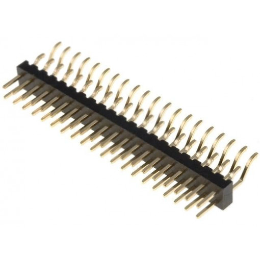 DS1025-07-2*20P8BS1; Pin header; pin strips; male; PIN: 40; horizontal; 2mm; SMT; 2x20; CONNFLY