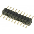 DS1031-01-1*10P8BV3-1; Pin header; pin strips; male; PIN: 10; straight; 1.27mm; THT; 1x10; CONNFLY DS1031-01-1*10P8BV3-1; Pin header; pin strips; male; PIN: 10; straight; 1.27mm; THT; 1x10; CONNFLY