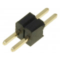 DS1031-01-1*2P8BV3-1; Pin header; pin strips; male; PIN: 2; straight; 1.27mm; THT; 1x2; CONNFLY DS1031-01-1*2P8BV3-1; Pin header; pin strips; male; PIN: 2; straight; 1.27mm; THT; 1x2; CONNFLY