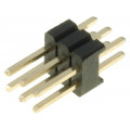 DS1031-06-2*3P8BV-4-1; Pin header; pin strips; male; PIN: 6; straight; 1.27mm; THT; 2x3; CONNFLY DS1031-06-2*3P8BV-4-1; Pin header; pin strips; male; PIN: 6; straight; 1.27mm; THT; 2x3; CONNFLY
