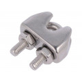 ZLK-4-A4; Rope clamp wire; acid resistant steel A4; for rope; Ørope: 4mm; KRAFTBERG ZLK-4-A4; Rope clamp wire; acid resistant steel A4; for rope; Ørope: 4mm; KRAFTBERG