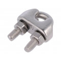 ZLK-8-A4; Rope clamp wire; acid resistant steel A4; for rope; Ørope: 8mm; KRAFTBERG ZLK-8-A4; Rope clamp wire; acid resistant steel A4; for rope; Ørope: 8mm; KRAFTBERG