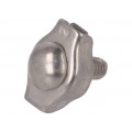 ZLR1-2-A4; Rope clamp simplex; acid resistant steel A4; for rope; KRAFTBERG ZLR1-2-A4; Rope clamp simplex; acid resistant steel A4; for rope; KRAFTBERG