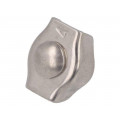 ZLR1-4-A4; Rope clamp simplex; acid resistant steel A4; for rope; KRAFTBERG ZLR1-4-A4; Rope clamp simplex; acid resistant steel A4; for rope; KRAFTBERG