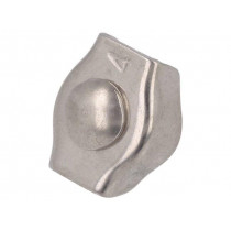 ZLR1-4-A4; Rope clamp simplex; acid resistant steel A4; for rope; KRAFTBERG