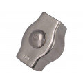 ZLR1-5-A4; Rope clamp simplex; acid resistant steel A4; for rope; KRAFTBERG ZLR1-5-A4; Rope clamp simplex; acid resistant steel A4; for rope; KRAFTBERG