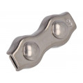 ZLR2-3-A4; Rope clamp duplex; acid resistant steel A4; for rope; Ørope: 3mm; KRAFTBERG ZLR2-3-A4; Rope clamp duplex; acid resistant steel A4; for rope; Ørope: 3mm; KRAFTBERG
